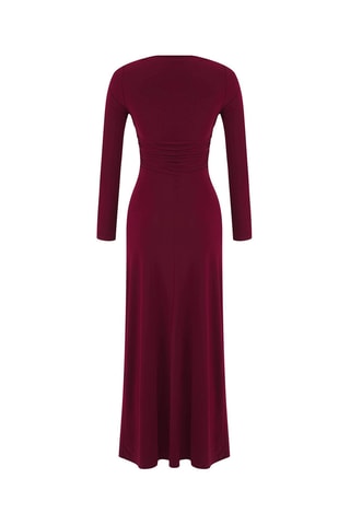 Vestido comprido - Bordô