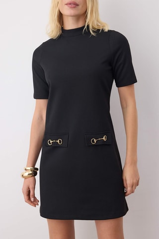 Vestido trapézio - Preto