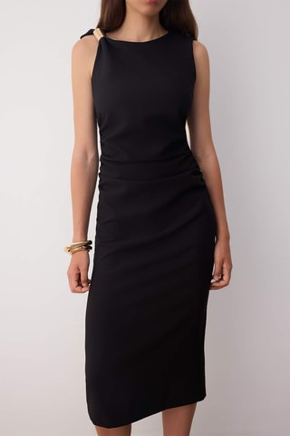 Vestido midi - Preto