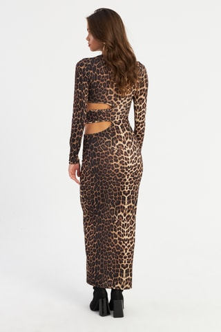 Vestido comprido - Castanho