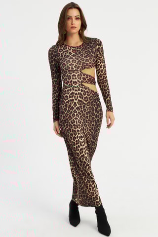 Vestido comprido - Castanho