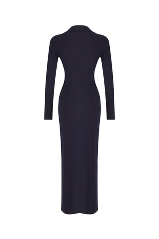 Vestido-camisa - Azul-marinho