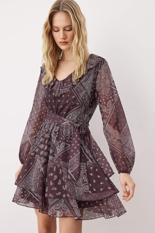 Vestido estilo patinadora - Violeta