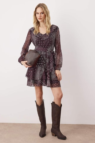 Vestido estilo patinadora - Violeta