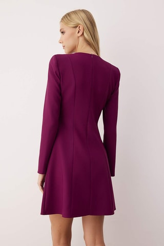 Vestido trapézio - Violeta