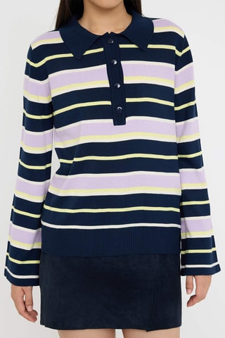 Camisola regular - Azul-marinho