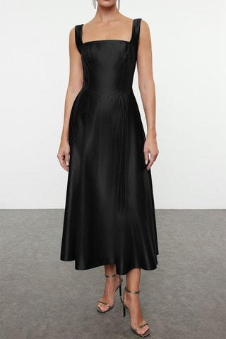 Vestido estilo patinadora - Preto