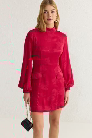 Vestido direito - Bordô