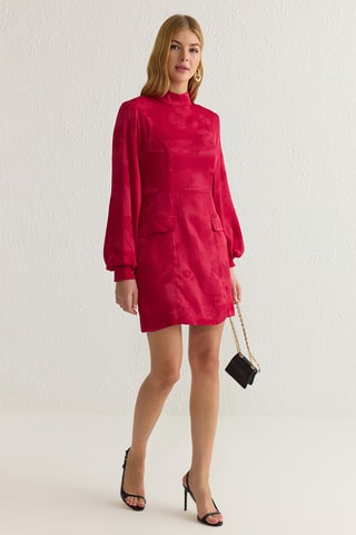 Vestido direito - Bordô