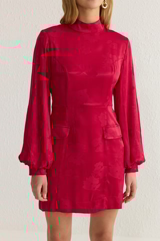 Vestido direito - Bordô