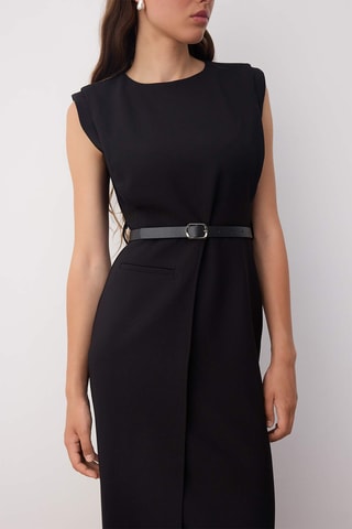 Vestido midi - Preto