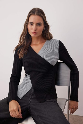 Camisola slim - Preto