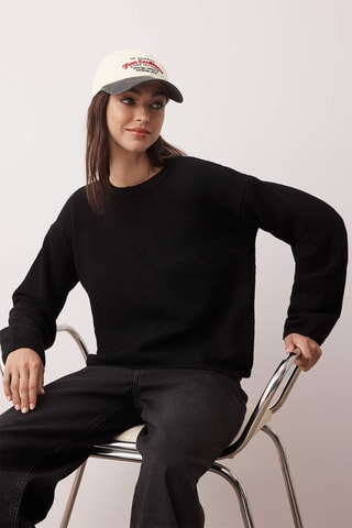 Camisola oversize - Preto