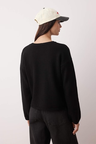 Camisola oversize - Preto