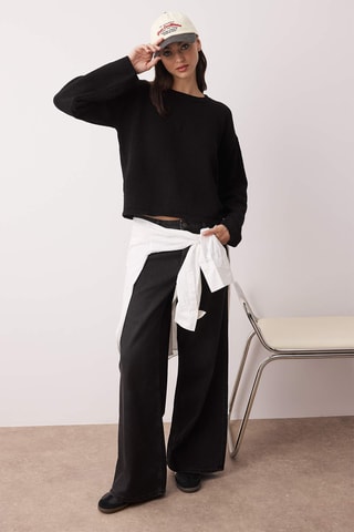 Camisola oversize - Preto