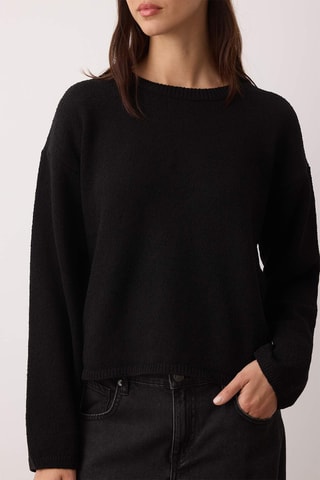 Camisola oversize - Preto