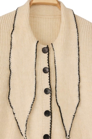 Casaco de malha regular - Bege