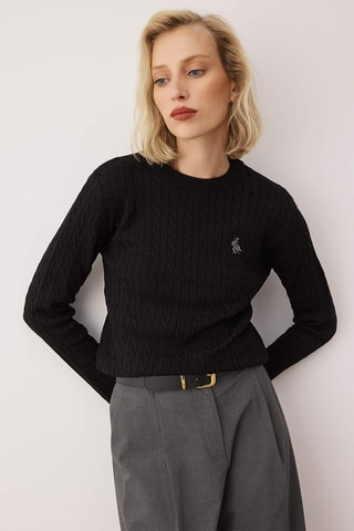 Camisola regular - Preto