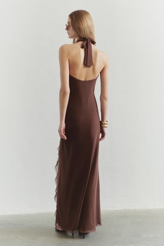 Vestido comprido - Castanho