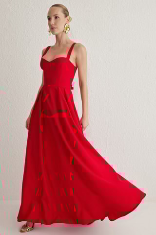 Vestido comprido - Vermelho