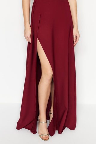 Vestido comprido - Bordô