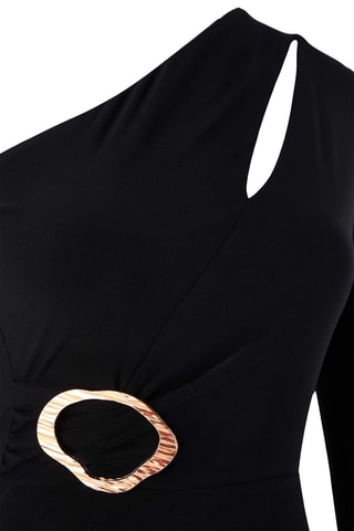 Vestido assimétrico - Preto