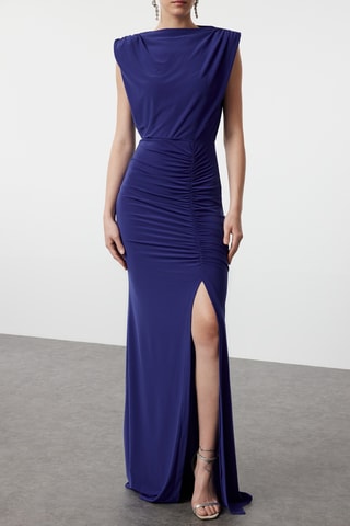 Vestido comprido - Azul-real