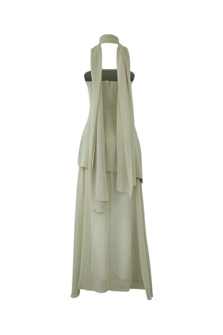 Vestido-caicai - Verde-pálido