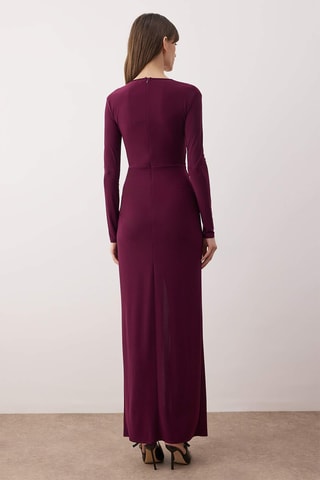 Vestido comprido - Bordô