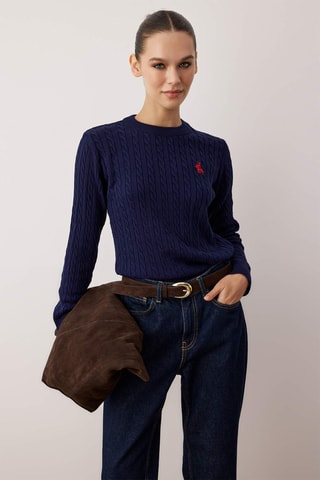 Camisola regular - Azul-marinho