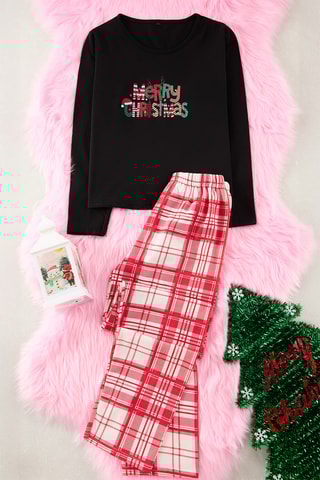 Pijama - Preto e vermelho