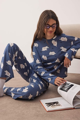 Pijama - Azul-marinho