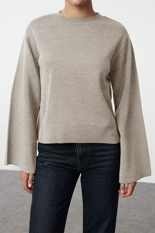 Camisola regular - Bege