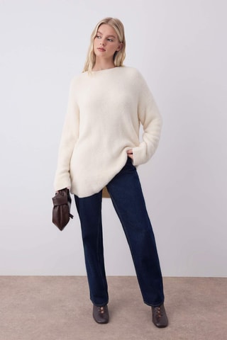 Camisola oversize - Bege