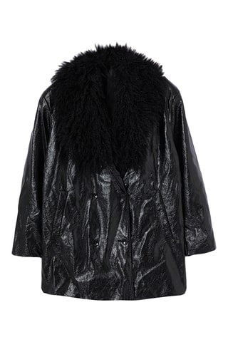 Sobretudo regular - Preto