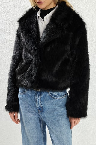 Casaco regular - Preto