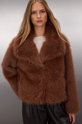 Casaco oversized - Castanho