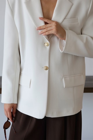 Blazer regular - Branco