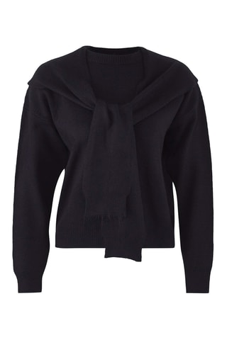 Camisola oversize - Azul-marinho