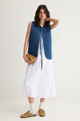 Colete regular de ganga - Azul