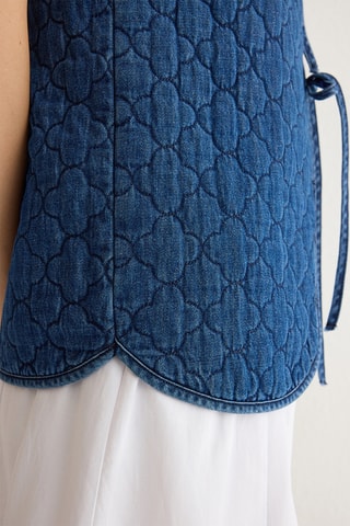 Colete regular de ganga - Azul