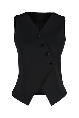 Colete de fato regular - Preto