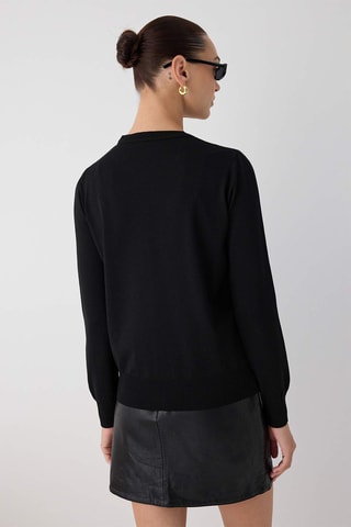 Camisola regular - Preto