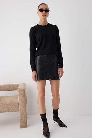 Camisola regular - Preto