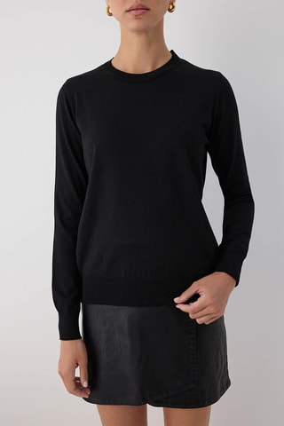 Camisola regular - Preto