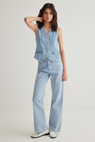 Colete de ganga - Azul-claro