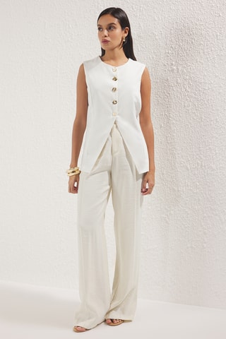 Colete regular - Branco