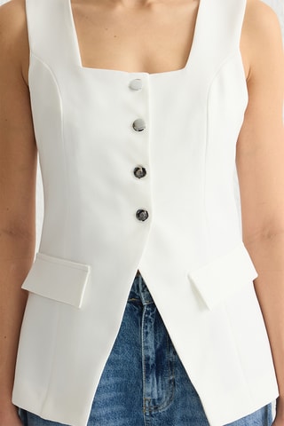 Colete de fato - Branco