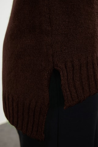 Camisola oversize - Castanho-escuro