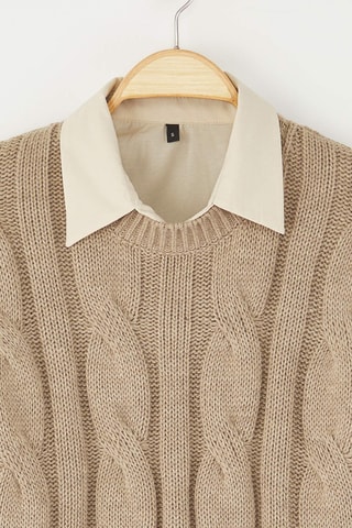 Camisola regular - Bege